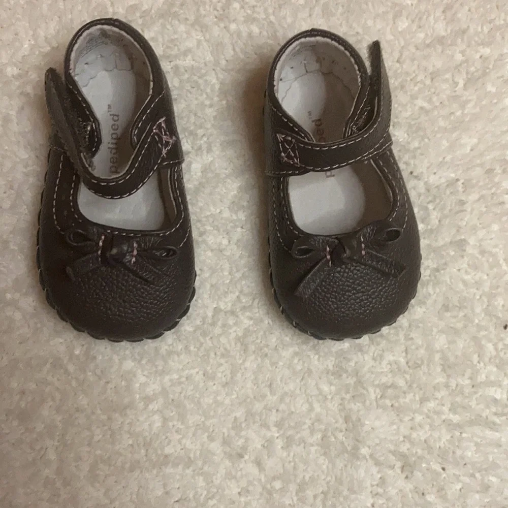 Pediped Isabella Chocolate Brown Shoes
